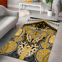 Aotearoa Iwi Ngati Tama Area Rug Maori Kowhaiwhai Pattern
