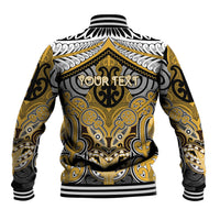 Aotearoa Iwi Ngati Tama Personalised Baseball Jacket Maori Kowhaiwhai Pattern