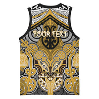 Aotearoa Iwi Ngati Tama Personalised Basketball Jersey Maori Kowhaiwhai Pattern