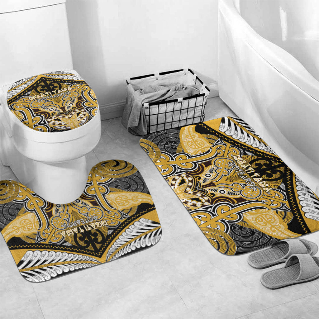Aotearoa Iwi Ngati Tama Bathroom Set Maori Kowhaiwhai Pattern