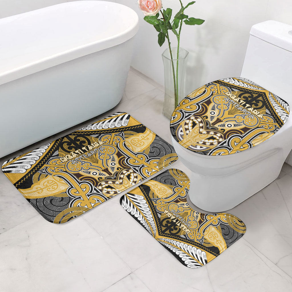 Aotearoa Iwi Ngati Tama Bathroom Set Maori Kowhaiwhai Pattern