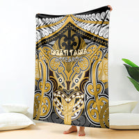 Aotearoa Iwi Ngati Tama Blanket Maori Kowhaiwhai Pattern