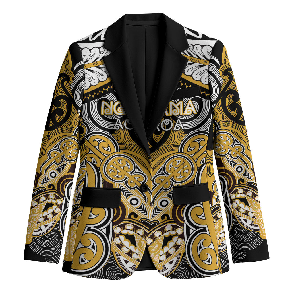 Aotearoa Iwi Ngati Tama Personalised Blazer Maori Kowhaiwhai Pattern