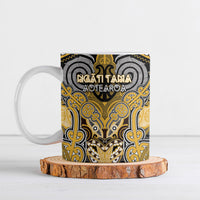 Aotearoa Iwi Ngati Tama Personalised Ceramic Mug Maori Kowhaiwhai Pattern