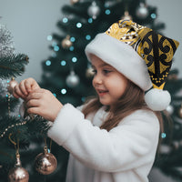 Aotearoa Iwi Ngati Tama Personalised Christmas Santa Hat Maori Kowhaiwhai Pattern