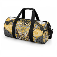 Aotearoa Iwi Ngati Tama Duffle Bag Maori Kowhaiwhai Pattern