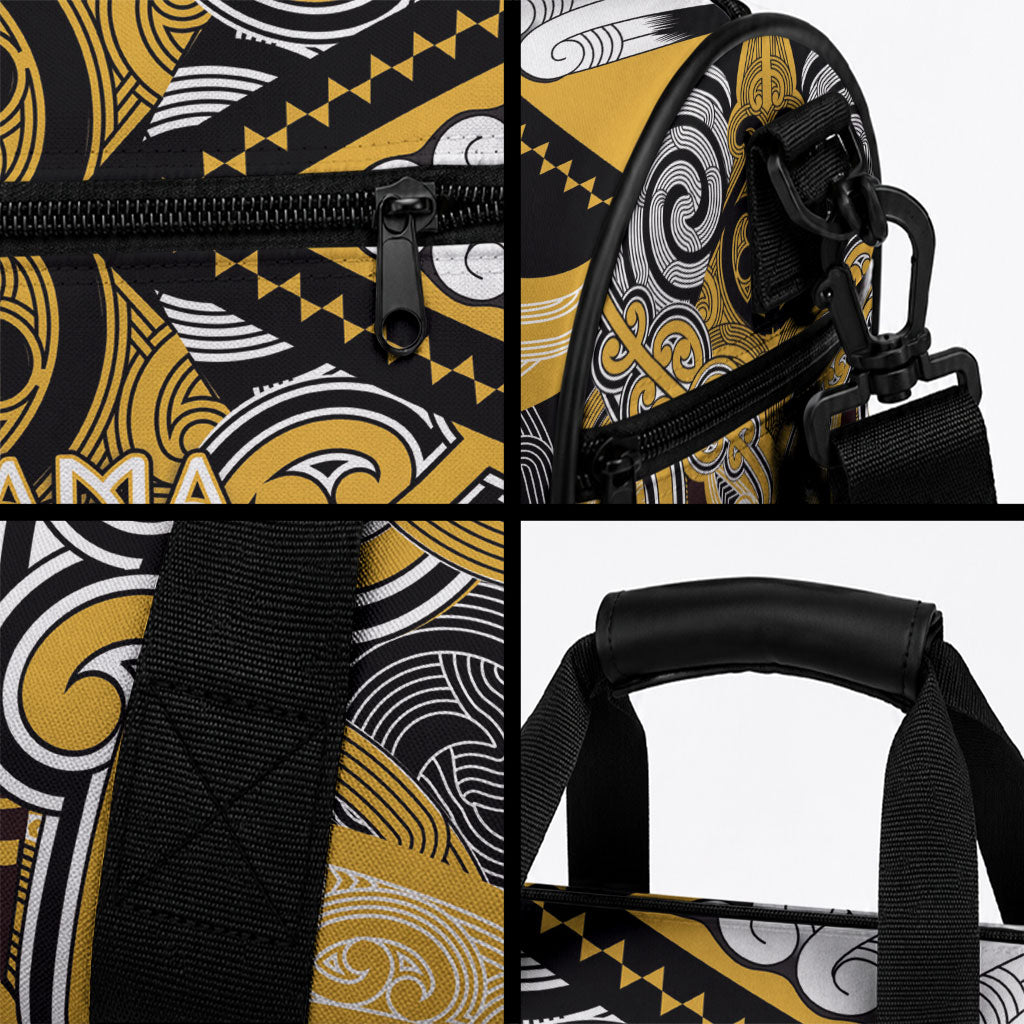 Aotearoa Iwi Ngati Tama Duffle Bag Maori Kowhaiwhai Pattern
