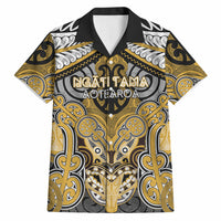 Aotearoa Iwi Ngati Tama Personalised Hawaiian Shirt Maori Kowhaiwhai Pattern