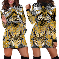Aotearoa Iwi Ngati Tama Personalised Hoodie Dress Maori Kowhaiwhai Pattern