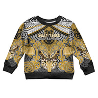 Aotearoa Iwi Ngati Tama Personalised Kid Ugly Christmas Sweater Maori Kowhaiwhai Pattern