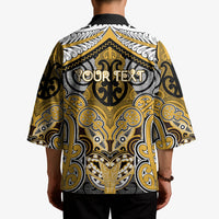 Aotearoa Iwi Ngati Tama Personalised Kimono Maori Kowhaiwhai Pattern