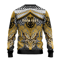 Aotearoa Iwi Ngati Tama Personalised Ugly Christmas Sweater Maori Kowhaiwhai Pattern