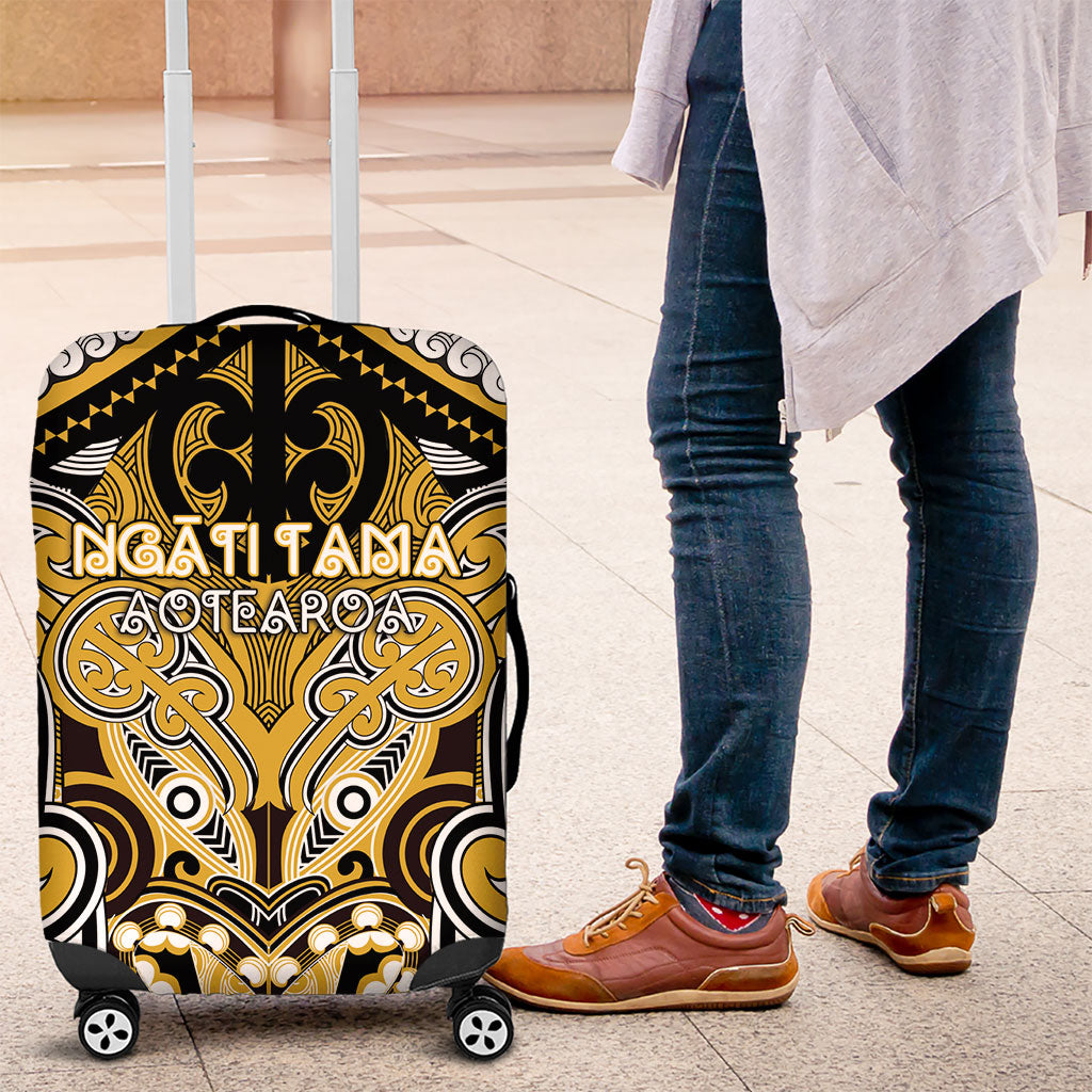 Aotearoa Iwi Ngati Tama Luggage Cover Maori Kowhaiwhai Pattern