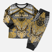 Aotearoa Iwi Ngati Tama Personalised Christmas Pajama Set Maori Kowhaiwhai Pattern