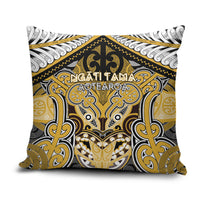 Aotearoa Iwi Ngati Tama Pillow Cover Maori Kowhaiwhai Pattern