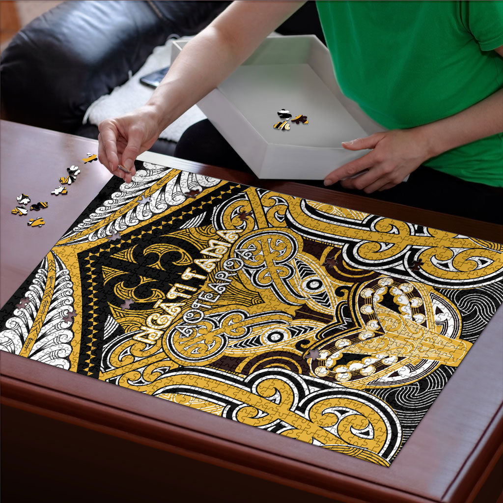 Aotearoa Iwi Ngati Tama Puzzle Maori Kowhaiwhai Pattern