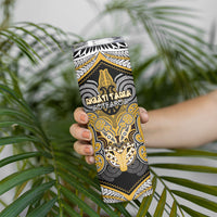 Aotearoa Iwi Ngati Tama Personalised Skinny Tumbler Maori Kowhaiwhai Pattern