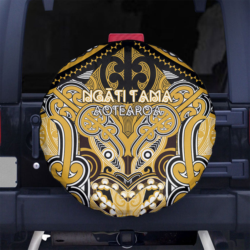 Aotearoa Iwi Ngati Tama Spare Tire Cover Maori Kowhaiwhai Pattern