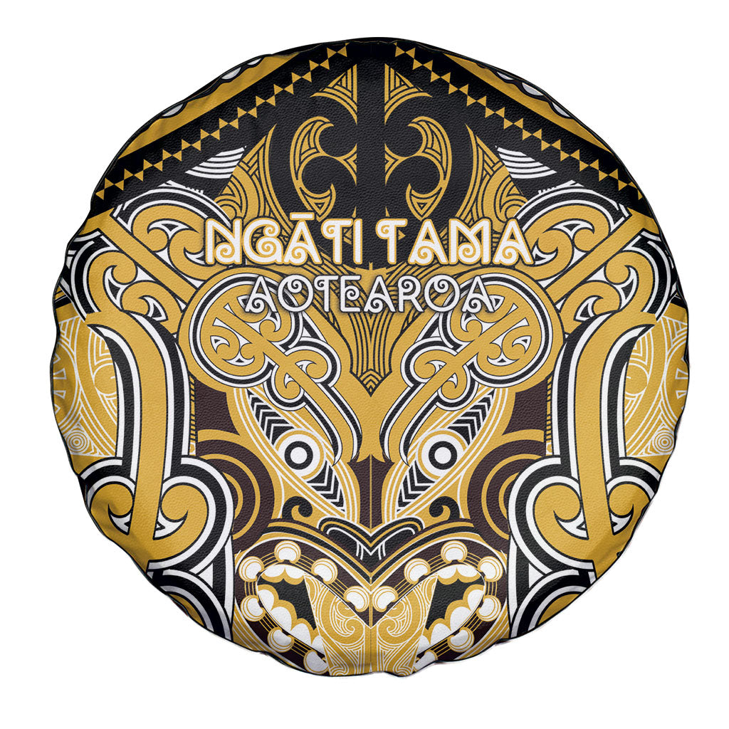 Aotearoa Iwi Ngati Tama Spare Tire Cover Maori Kowhaiwhai Pattern