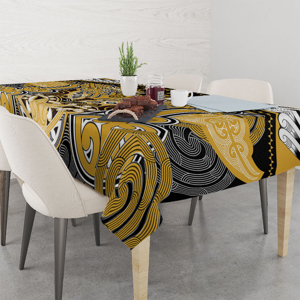 Aotearoa Iwi Ngati Tama Tablecloth Maori Kowhaiwhai Pattern