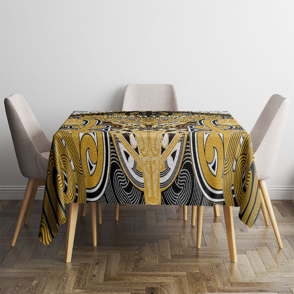 Aotearoa Iwi Ngati Tama Tablecloth Maori Kowhaiwhai Pattern