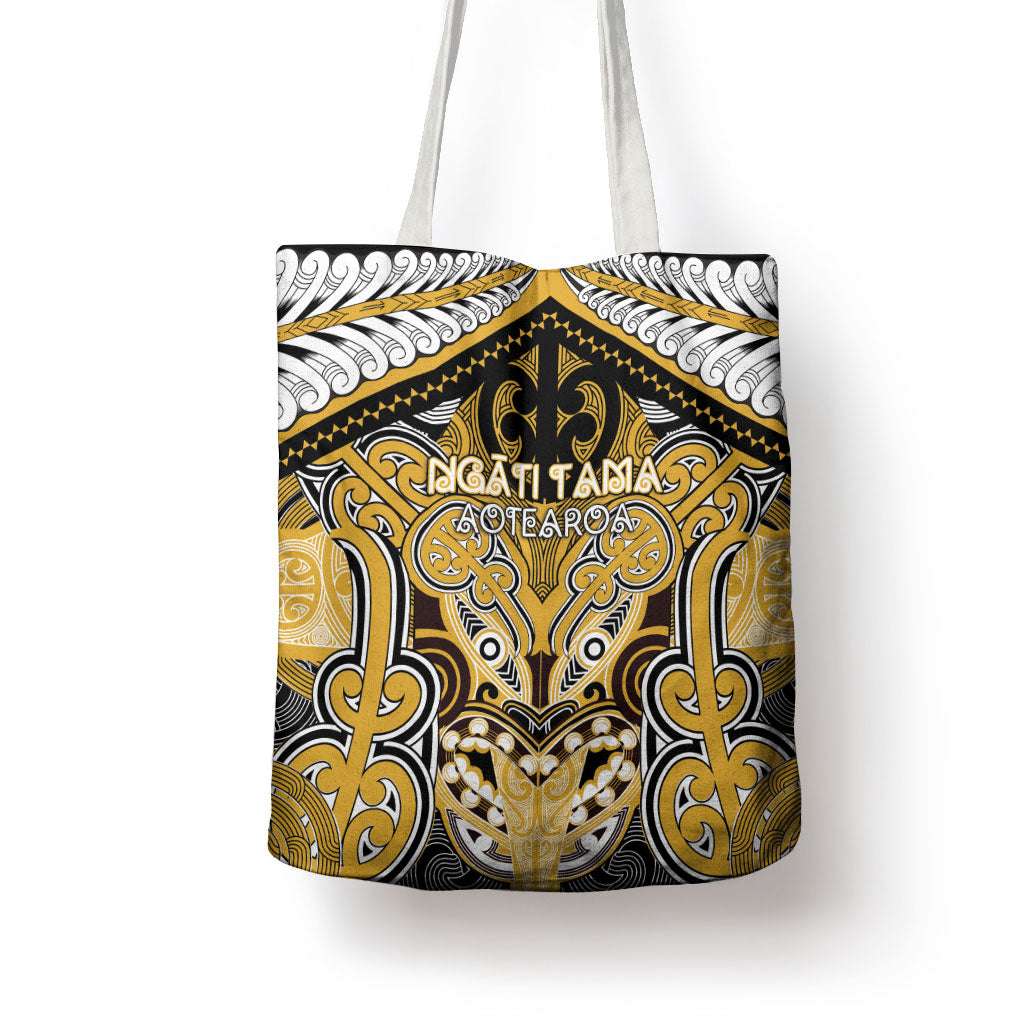 Aotearoa Iwi Ngati Tama Tote Bag Maori Kowhaiwhai Pattern