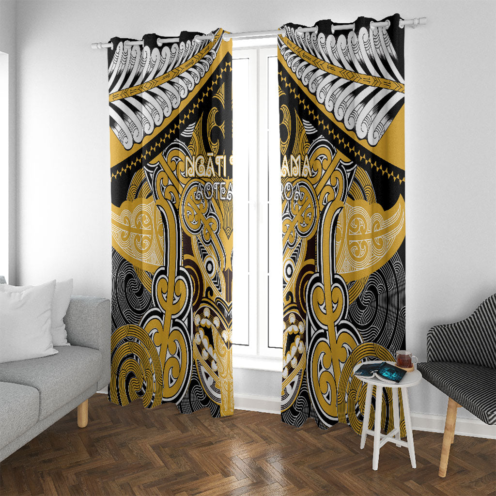 Aotearoa Iwi Ngati Tama Window Curtain Maori Kowhaiwhai Pattern