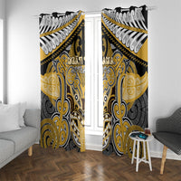 Aotearoa Iwi Ngati Tama Window Curtain Maori Kowhaiwhai Pattern