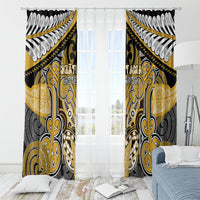 Aotearoa Iwi Ngati Tama Window Curtain Maori Kowhaiwhai Pattern