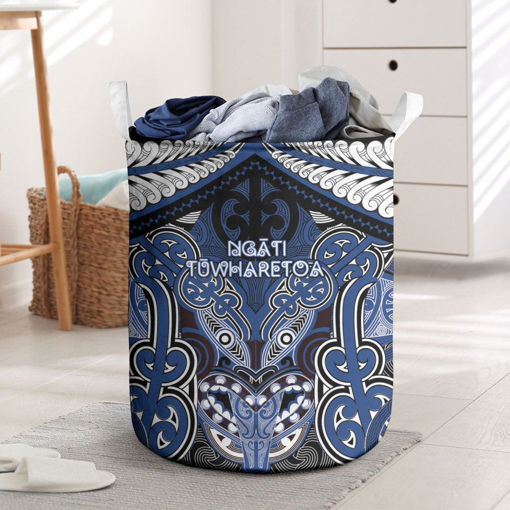 Aotearoa Iwi Ngati Tuwharetoa Laundry Basket Maori Kowhaiwhai Pattern
