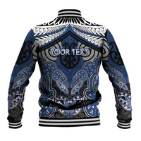 Aotearoa Iwi Ngati Tuwharetoa Personalised Baseball Jacket Maori Kowhaiwhai Pattern