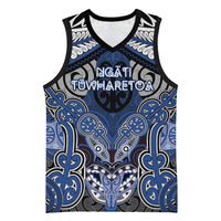 Aotearoa Iwi Ngati Tuwharetoa Personalised Basketball Jersey Maori Kowhaiwhai Pattern