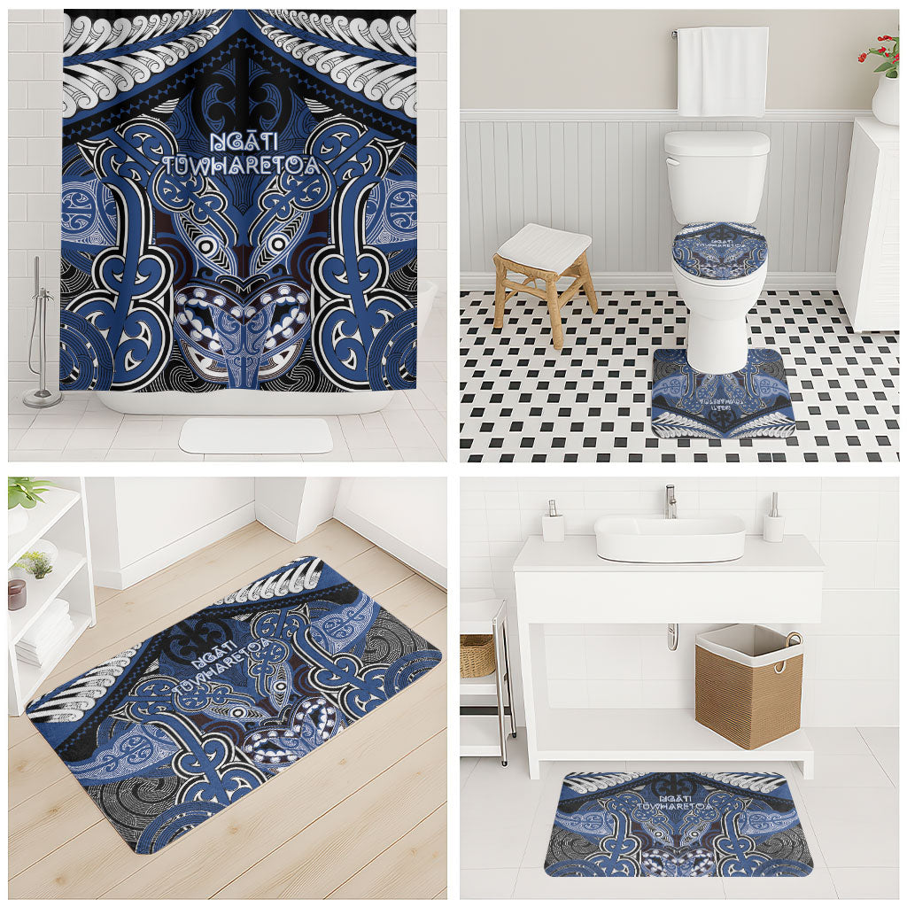 Aotearoa Iwi Ngati Tuwharetoa Bathroom Set Maori Kowhaiwhai Pattern
