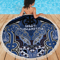 Aotearoa Iwi Ngati Tuwharetoa Beach Blanket Maori Kowhaiwhai Pattern
