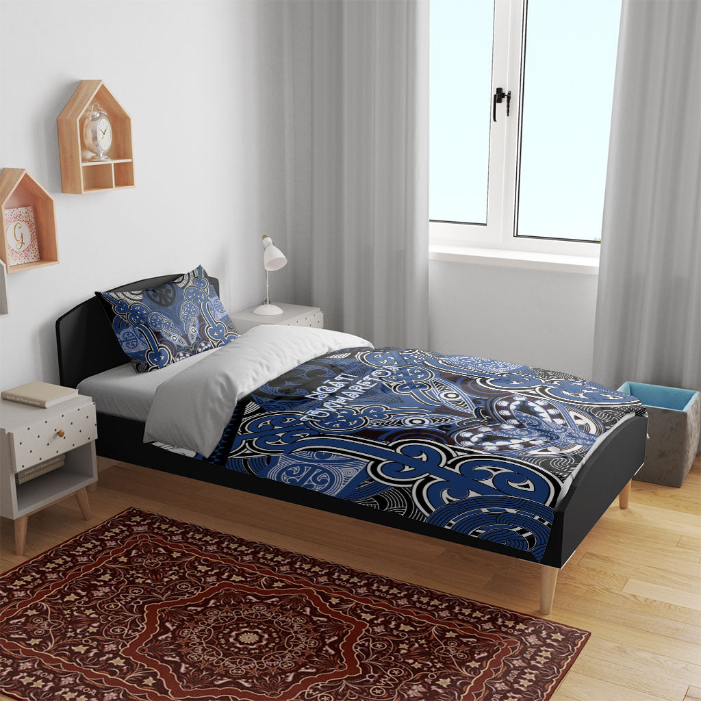 Aotearoa Iwi Ngati Tuwharetoa Bedding Set Maori Kowhaiwhai Pattern