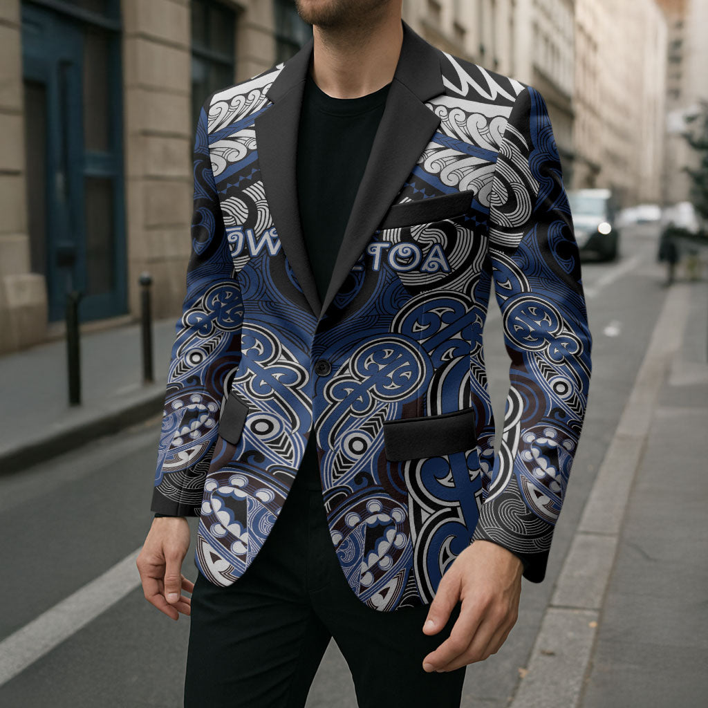 Aotearoa Iwi Ngati Tuwharetoa Personalised Blazer Maori Kowhaiwhai Pattern
