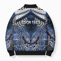 Aotearoa Iwi Ngati Tuwharetoa Personalised Bomber Puffer Jacket Maori Kowhaiwhai Pattern