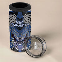 Aotearoa Iwi Ngati Tuwharetoa Personalised 4 in 1 Can Cooler Tumbler Maori Kowhaiwhai Pattern