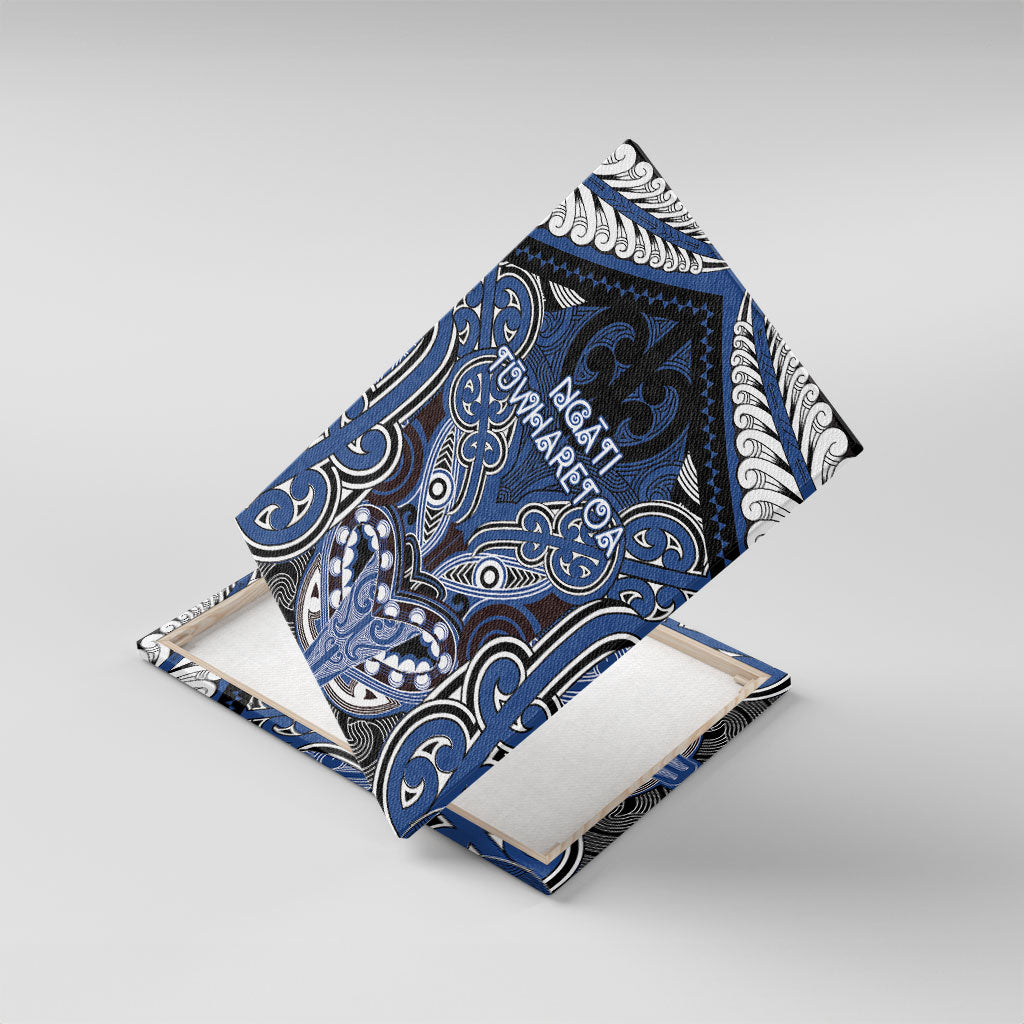 Aotearoa Iwi Ngati Tuwharetoa Canvas Wall Art Maori Kowhaiwhai Pattern