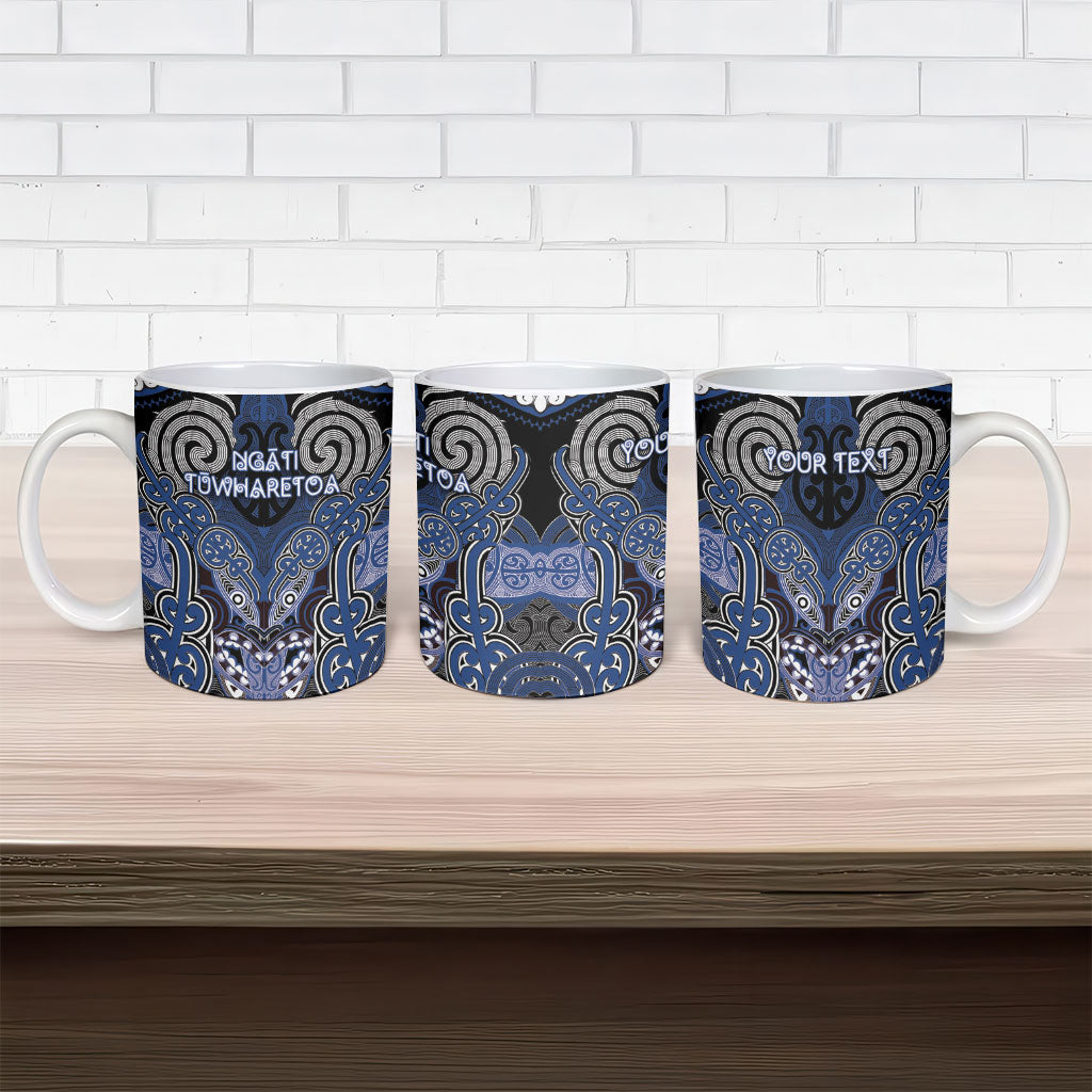 Aotearoa Iwi Ngati Tuwharetoa Personalised Ceramic Mug Maori Kowhaiwhai Pattern