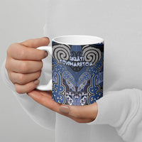 Aotearoa Iwi Ngati Tuwharetoa Personalised Ceramic Mug Maori Kowhaiwhai Pattern