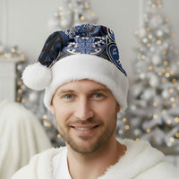 Aotearoa Iwi Ngati Tuwharetoa Personalised Christmas Santa Hat Maori Kowhaiwhai Pattern