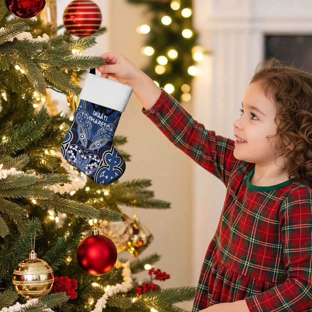 Aotearoa Iwi Ngati Tuwharetoa Personalised Christmas Stocking Maori Kowhaiwhai Pattern