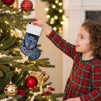 Aotearoa Iwi Ngati Tuwharetoa Personalised Christmas Stocking Maori Kowhaiwhai Pattern
