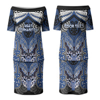Aotearoa Iwi Ngati Tuwharetoa Personalised Couples Matching Puletasi and Hawaiian Shirt Maori Kowhaiwhai Pattern