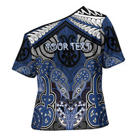 Aotearoa Iwi Ngati Tuwharetoa Personalised Cross Shoulder Shirt Maori Kowhaiwhai Pattern