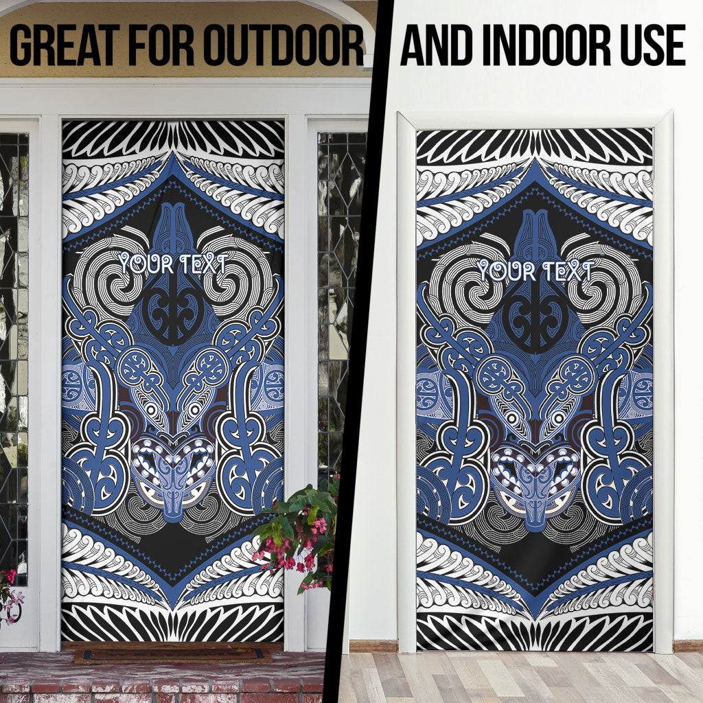 Aotearoa Iwi Ngati Tuwharetoa Personalised Door Cover Maori Kowhaiwhai Pattern