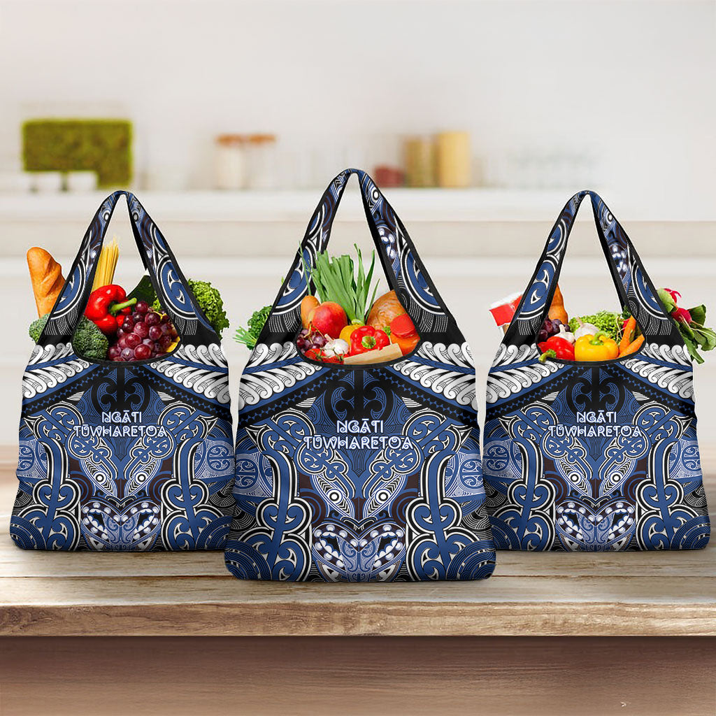 Aotearoa Iwi Ngati Tuwharetoa Grocery Bag Maori Kowhaiwhai Pattern