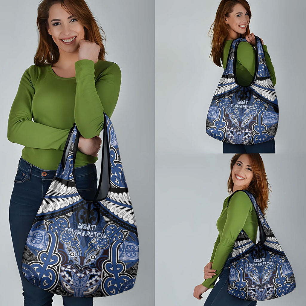 Aotearoa Iwi Ngati Tuwharetoa Grocery Bag Maori Kowhaiwhai Pattern