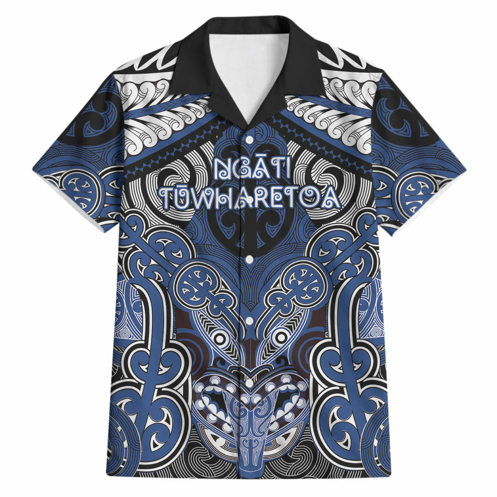 Aotearoa Iwi Ngati Tuwharetoa Personalised Hawaiian Shirt Maori Kowhaiwhai Pattern